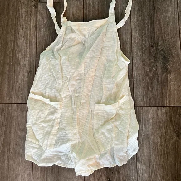 Target Gauze Romper beige size large